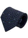 Star Print Silk Tie Black - SALVATORE FERRAGAMO - BALAAN 11