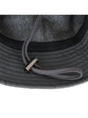 Men s ear shaped bucket hat 8434GXAC GREY - BLACK&WHITE - BALAAN 4