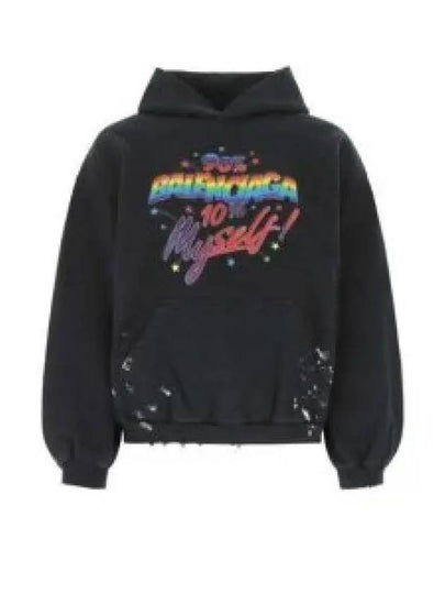 Graphic Logo Hooded Top Black - BALENCIAGA - BALAAN 2