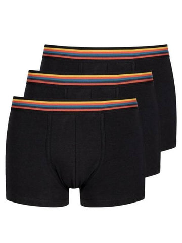 Artist Stripe Organic Cotton Brief 3 Pack Set Black M1A 915 M3PK2679 - PAUL SMITH - BALAAN 1