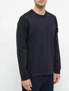 Wappen Patch Crew Neck Sweatshirt Navy - STONE ISLAND - BALAAN 3