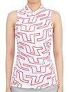 Women's Dena Print Sleeveless Red White - J.LINDEBERG - BALAAN 2