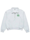 Prince Crest Quarter Zipper Sweatshirt White - SPORTY & RICH - BALAAN 2