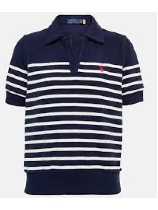 30 points W striped terry shirt navy - POLO RALPH LAUREN - BALAAN 1