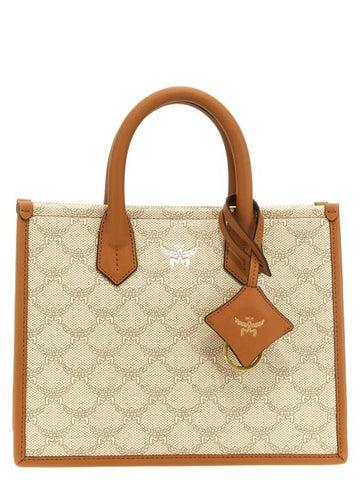 Small Himmel Laureto Tote Bag Beige - MCM - BALAAN 1