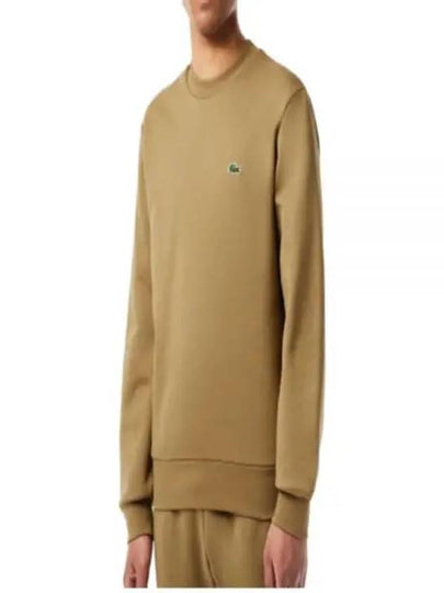 Logo Patch Crewneck Sweatshirt Brown - LACOSTE - BALAAN 2