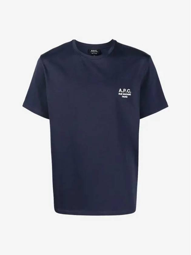 Raymond logo short sleeve t-shirt navy COEZCH26840 - A.P.C. - BALAAN 2