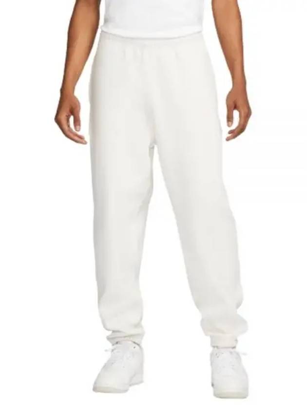 Men's Solo Swoosh Fleece Track Pants White - NIKE - BALAAN 2