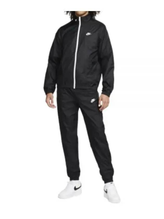 Club Lined Woven Tracksuit Black - NIKE - BALAAN 2