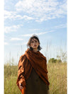 Cashmere Pashmina Muffler Autumn Orange - WILL'O THE WISP - BALAAN 6