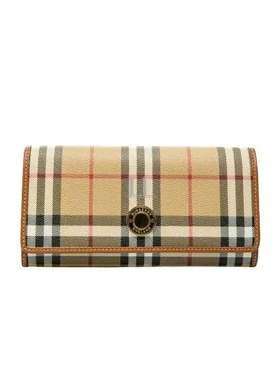 Check Long Wallet Beige - BURBERRY - BALAAN 2