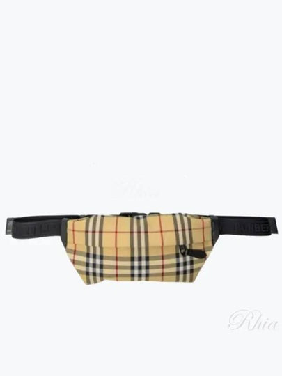 Vintage Check Motif Belt Bag Beige - BURBERRY - BALAAN 2