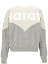 Houston Two-Tone Logo Cotton Sweatshirt Ecru Grey - ISABEL MARANT - BALAAN 3