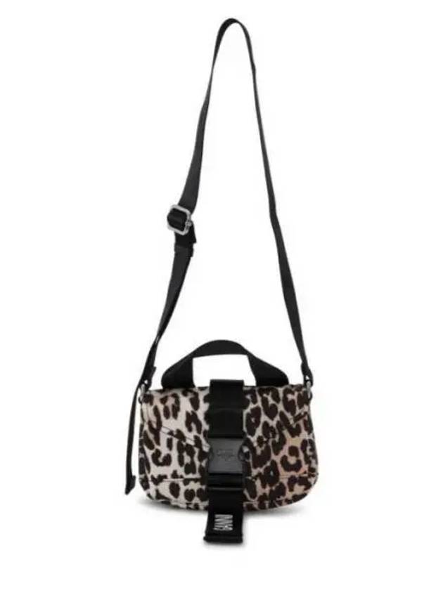 Leopard Print Tech Mini Cross Bag - GANNI - BALAAN 2