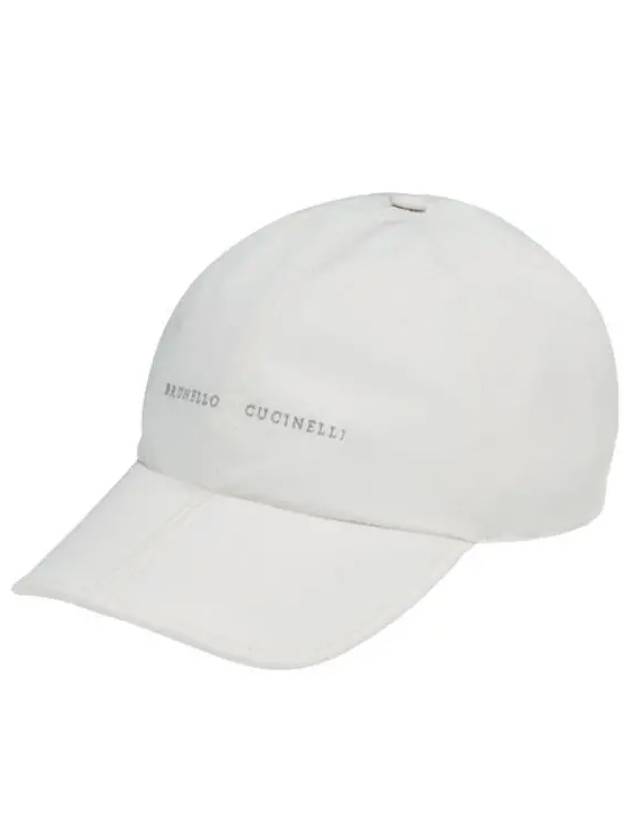 Logo Print Baseball Ball Cap White - BRUNELLO CUCINELLI - BALAAN 2