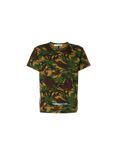 Camouflage Diag Short Sleeve T-Shirt Green - OFF WHITE - BALAAN 1