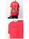 Marker Arrow Short Sleeve T-Shirt Red - OFF WHITE - BALAAN 6