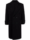 Breasted Double Coat Black - AMI - BALAAN 3