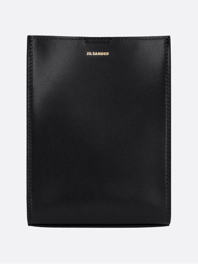 Tangle Smooth Leather Small Cross Bag Black - JIL SANDER - BALAAN 2