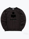 Mikoy Big Logo Cotton Sweatshirt Faded Black - ISABEL MARANT - BALAAN 2