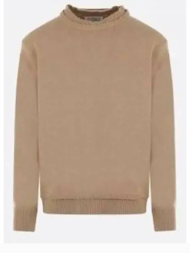 Back Stitch Elbow Patch Knit Top Beige - MAISON MARGIELA - BALAAN 2