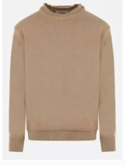 Back Stitch Elbow Patch Knit Top Beige - MAISON MARGIELA - BALAAN 2