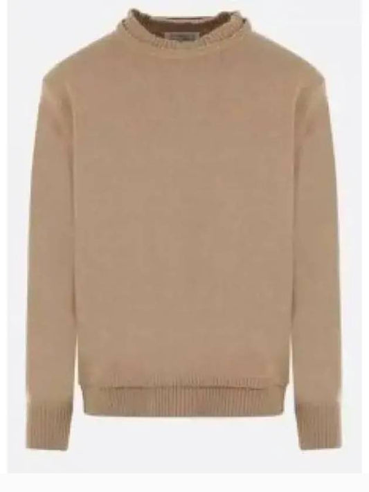 Back Stitch Elbow Patch Knit Top Beige - MAISON MARGIELA - BALAAN 2