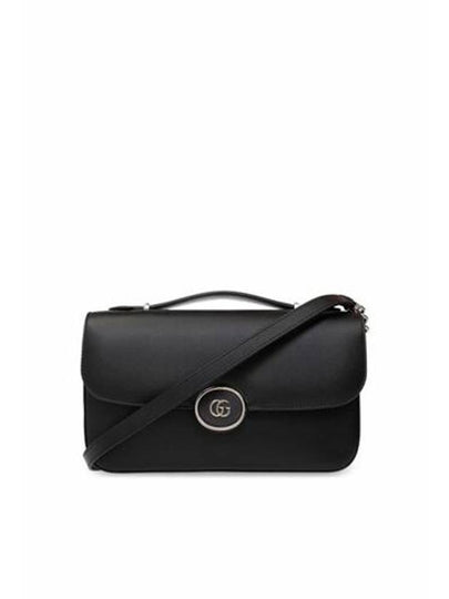 Petite GG Leather Small Shoulder Bag Black - GUCCI - BALAAN 2