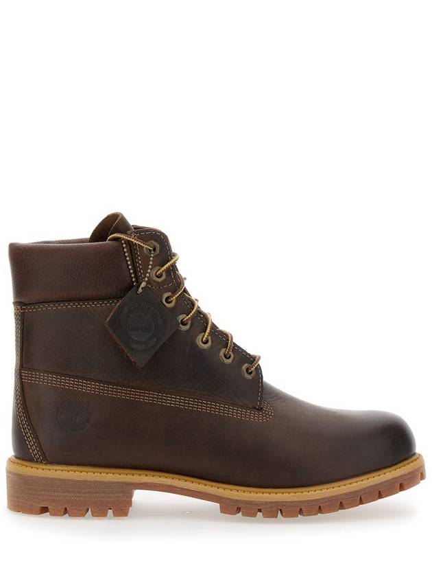 Brown Water-Proof Boots With Logo In Leather Man - TIMBERLAND - BALAAN 1