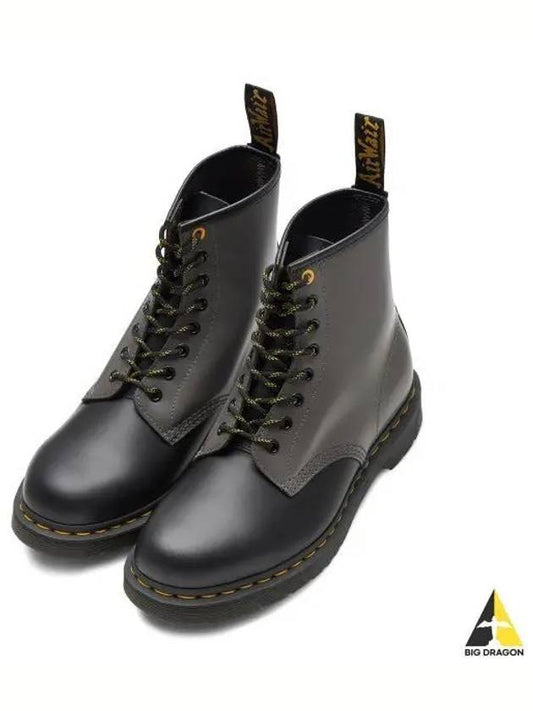 Dr Martens 1460 8 holes smooth gray 27538001 - DR. MARTENS - BALAAN 1