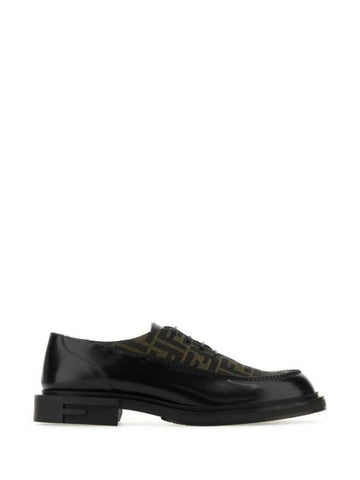 Frame Lace Up Derby Black - FENDI - BALAAN 1