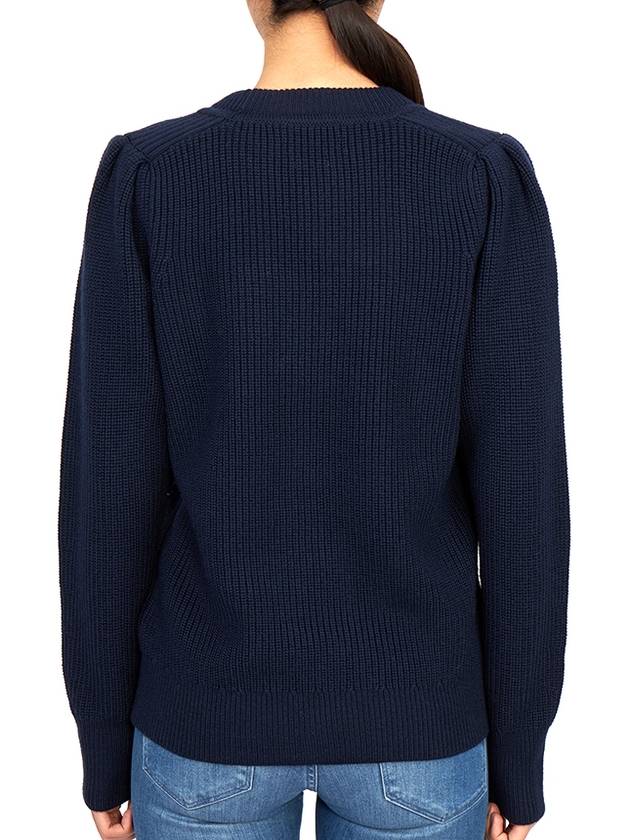 Mavis Wool Knit Top Navy - ISABEL MARANT - BALAAN 5