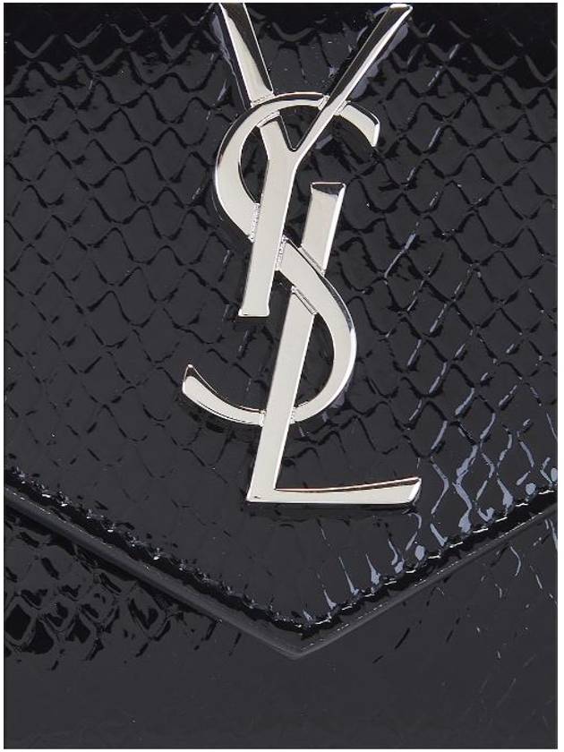 Cassandre Envelope Half Wallet Black - SAINT LAURENT - BALAAN 7