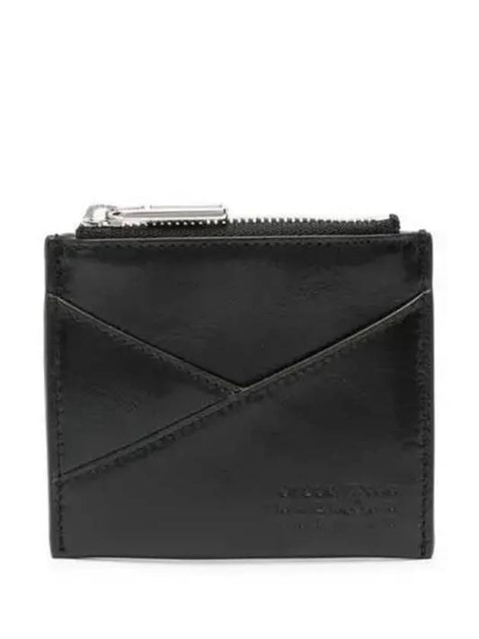 Japanese 6 Leather Card Wallet Black - MAISON MARGIELA - BALAAN 2