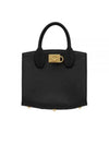 Gancini Studio Box Tote Bag Black Bonbon - SALVATORE FERRAGAMO - BALAAN 2