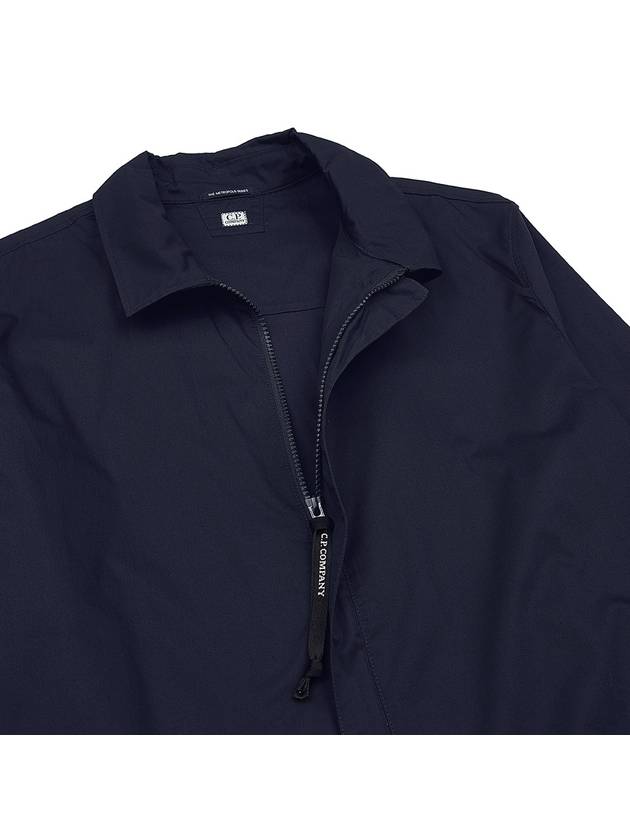 Metropolis Series Gabardine Long Sleeve Shirt Navy - CP COMPANY - BALAAN 8