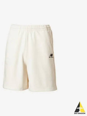 Uni Sports Knit Shorts 64 Cream - NEW BALANCE - BALAAN 1