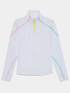 Women's Sun Shield Quarter Zip Long Sleeve T-Shirt White - G/FORE - BALAAN 2