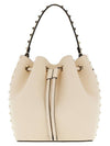 Rockstud Bucket Bag Ivory - VALENTINO - BALAAN 2