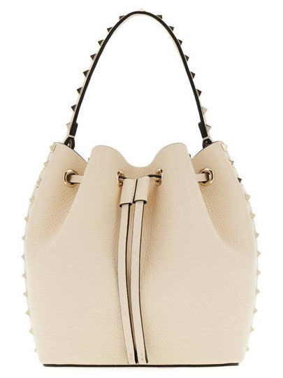 Rockstud Bucket Bag Ivory - VALENTINO - BALAAN 2