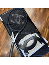 CC Logo Tennis Racket Leather Chain Case Set Black - CHANEL - BALAAN 9