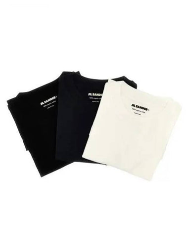 24 T SHIRT SS 3 PACK J40GC0001J TN254 000 Short Sleeve Logo - JIL SANDER - BALAAN 1