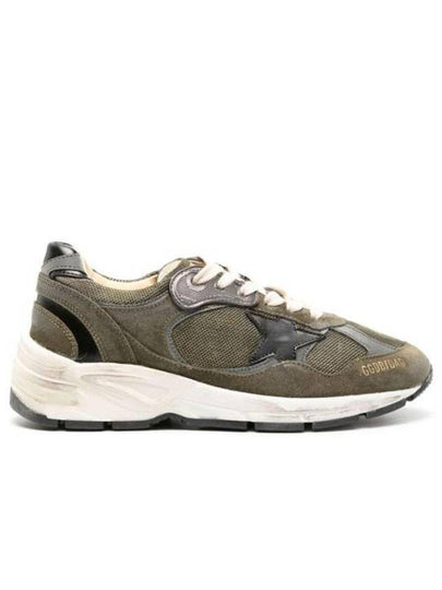 Dad Star Distressed Finish Low Top Sneakers Khaki - GOLDEN GOOSE - BALAAN 2