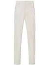 Gabardine Straight Pants White - MONCLER - BALAAN 2