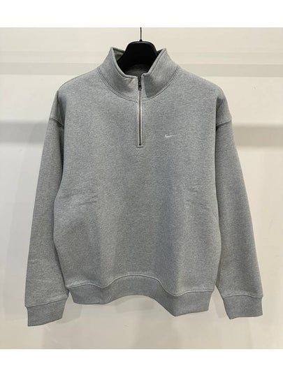 NRG Solo Swoosh Heavy Weight BB Quarter Zip Top Dark Gray Heather US EU - NIKE - BALAAN 2