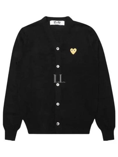 Play Gold Waffen Cardigan Black - COMME DES GARCONS - BALAAN 2