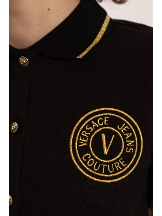 Versace Jeans Couture Dress With Embroidered Logo, Women's, Black - VERSACE - BALAAN 5