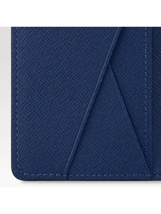 Men's Pocket Organizer Card Wallet Navy Blue - LOUIS VUITTON - BALAAN 6