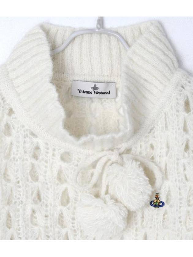 Lacework Jumper Knit Top Cream - VIVIENNE WESTWOOD - BALAAN 6