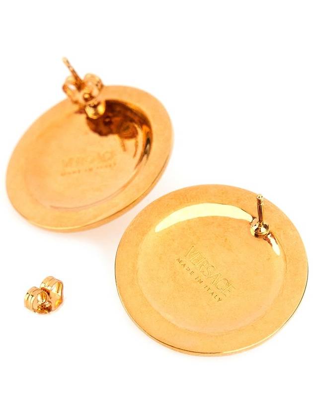 Medusa Stud Earrings Gold - VERSACE - BALAAN 5